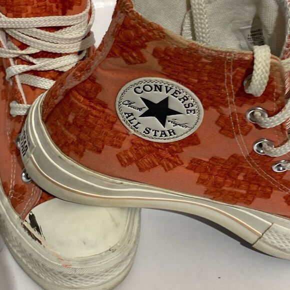 Converse Womens Mantra Orange All Star Chuck Taylor Lift Platform Sneaker Size 8 - Picture 3 of 8